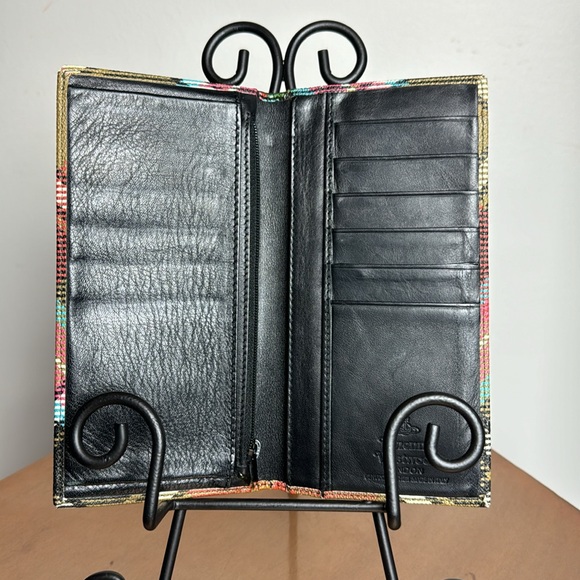 Vivienne Westwood leather plaid print long wallet - Picture 2 of 7